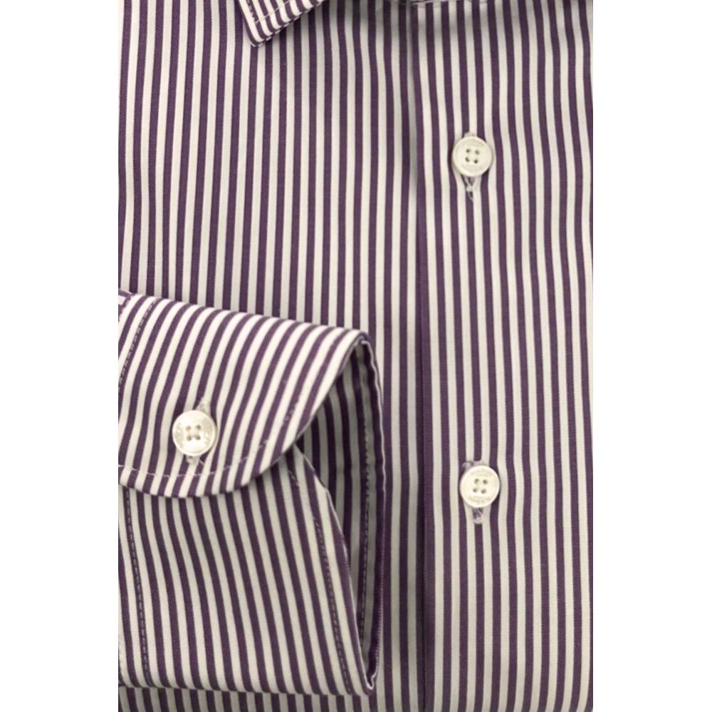 Purple Cotton Men Shirt