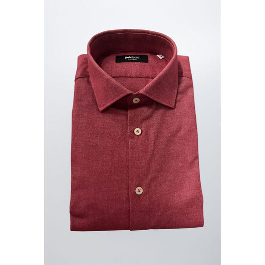 Red Cotton Men's Shirt