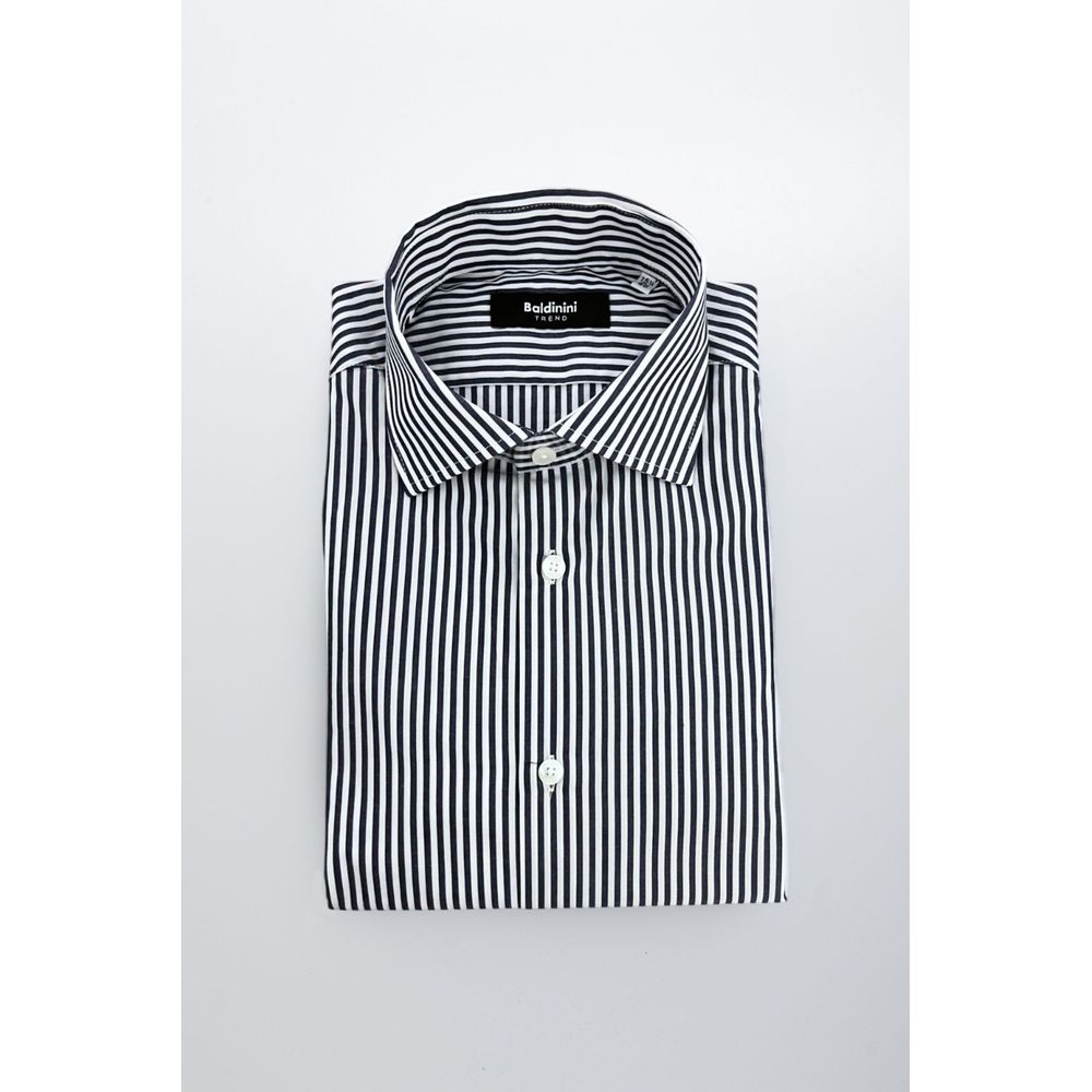 Blue Cotton Men Shirt
