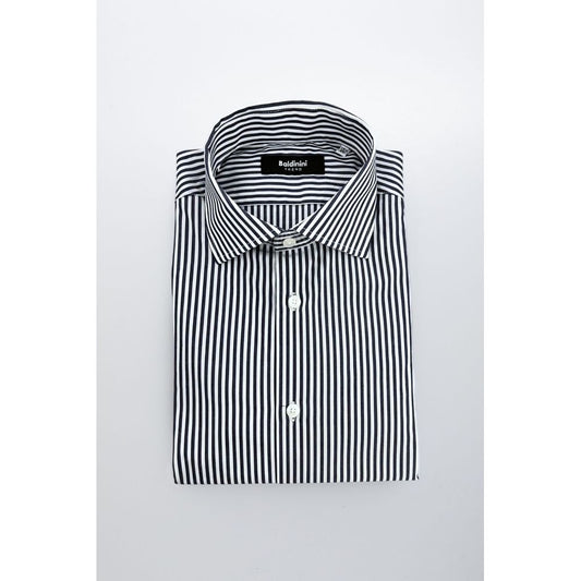 Blue Cotton Men Shirt