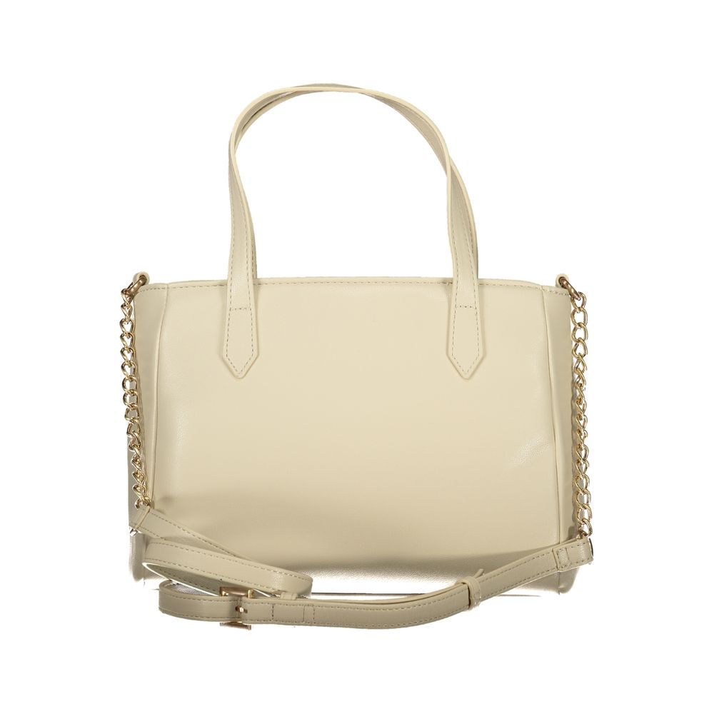 Beige Polyethylene Handbag