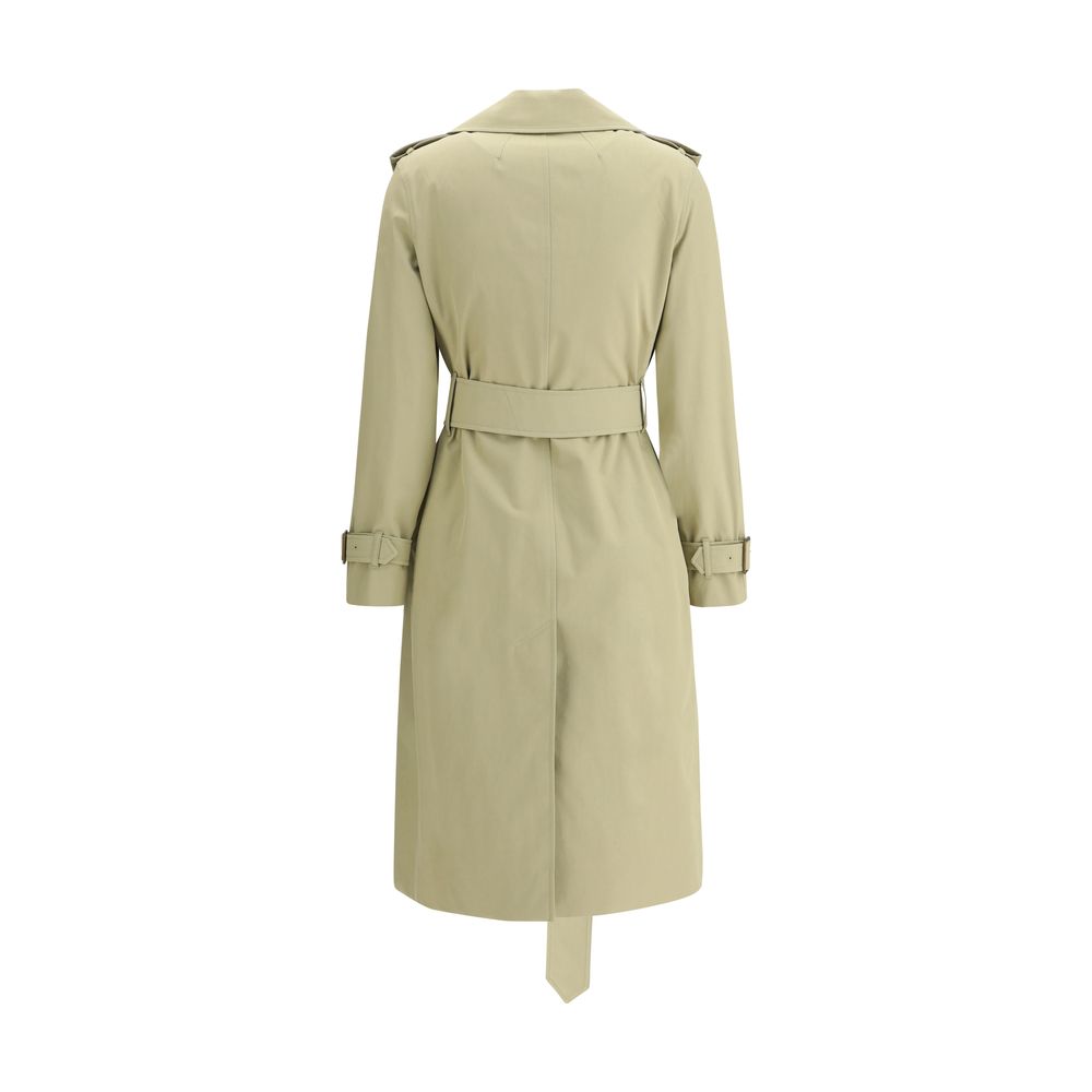 Beige Cotton Trench Coat