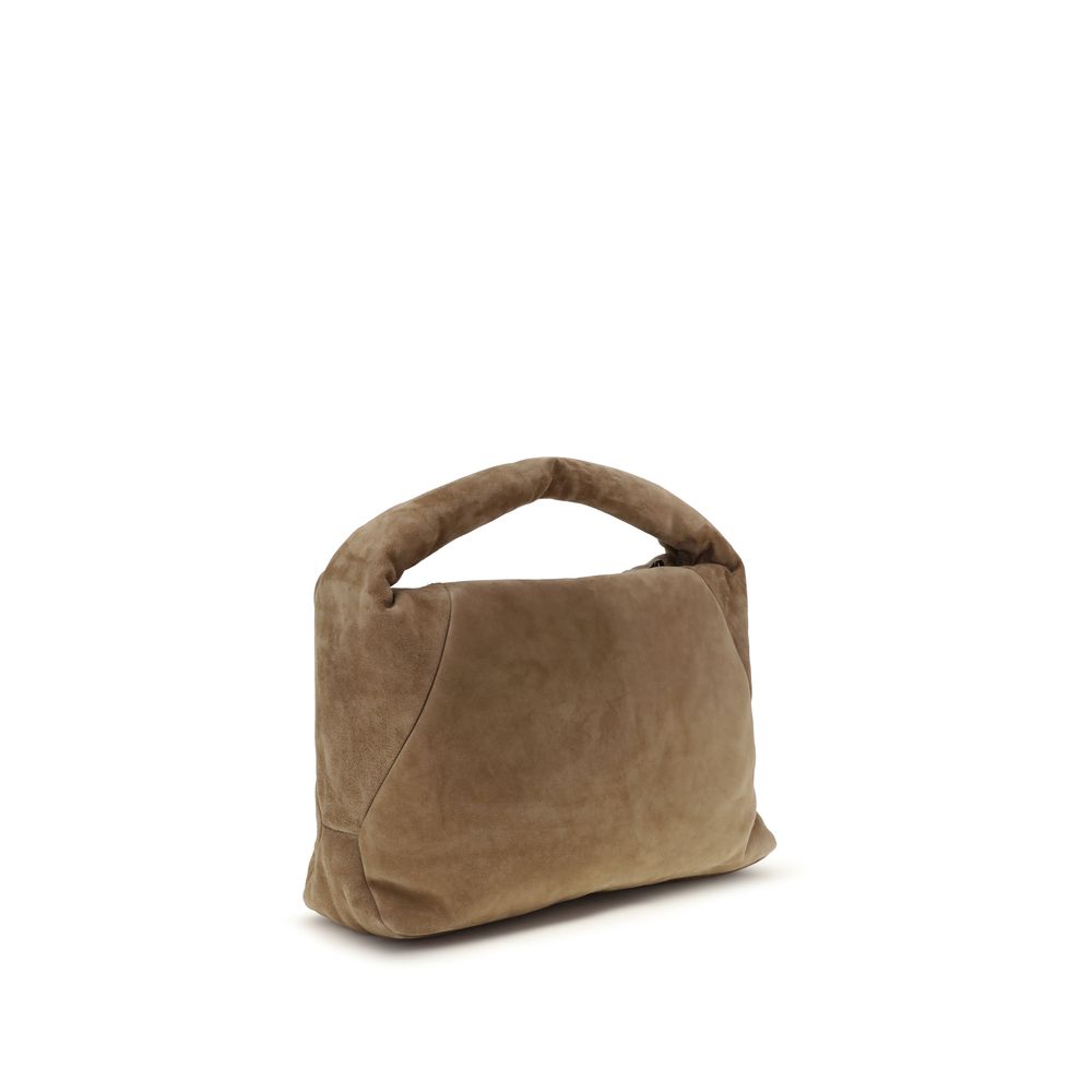 Beige Calf Leather Bos Taurus Shoulder Bag