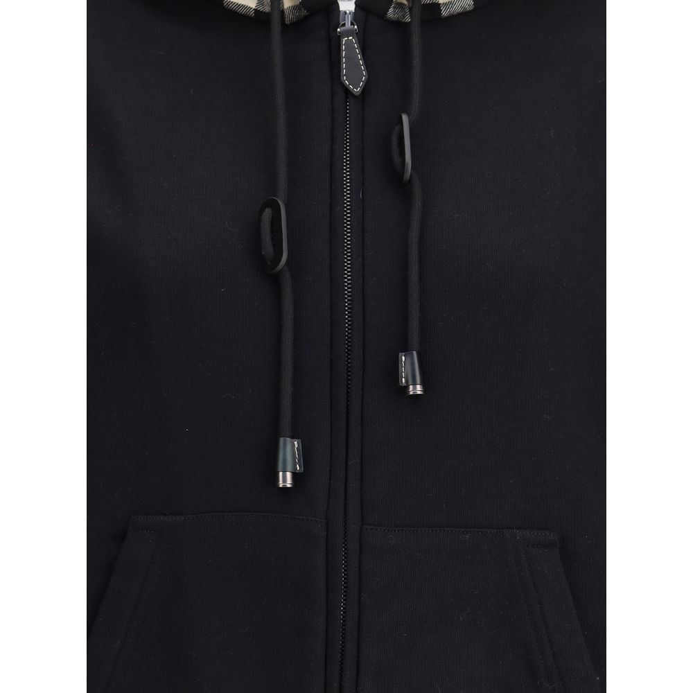 Black Cotton Sweatshirt