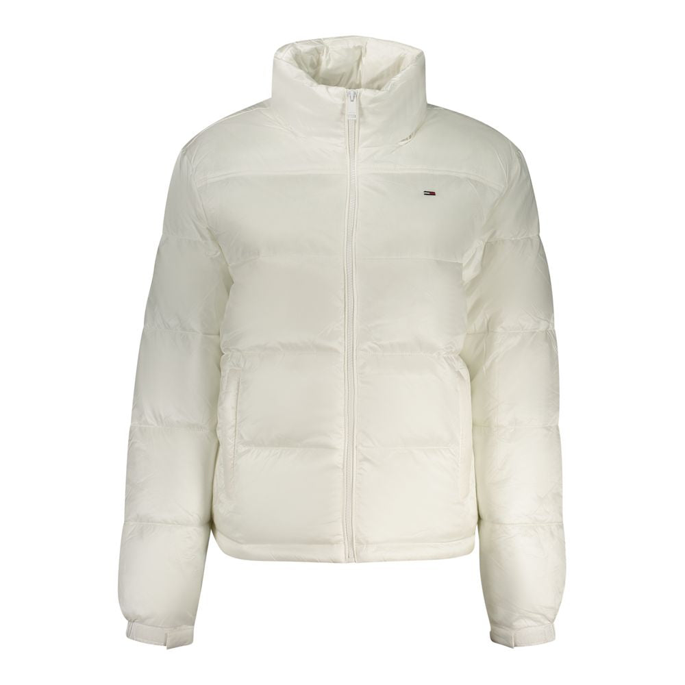 White Polyester Jackets & Coat