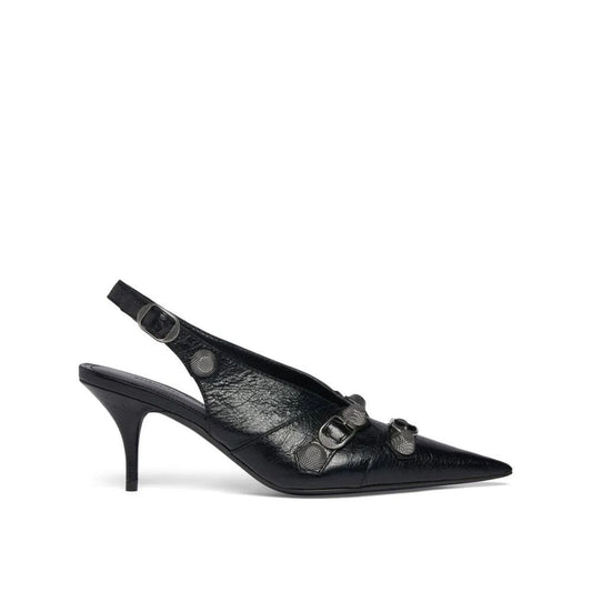 Black Calfskin High Heel Pumps