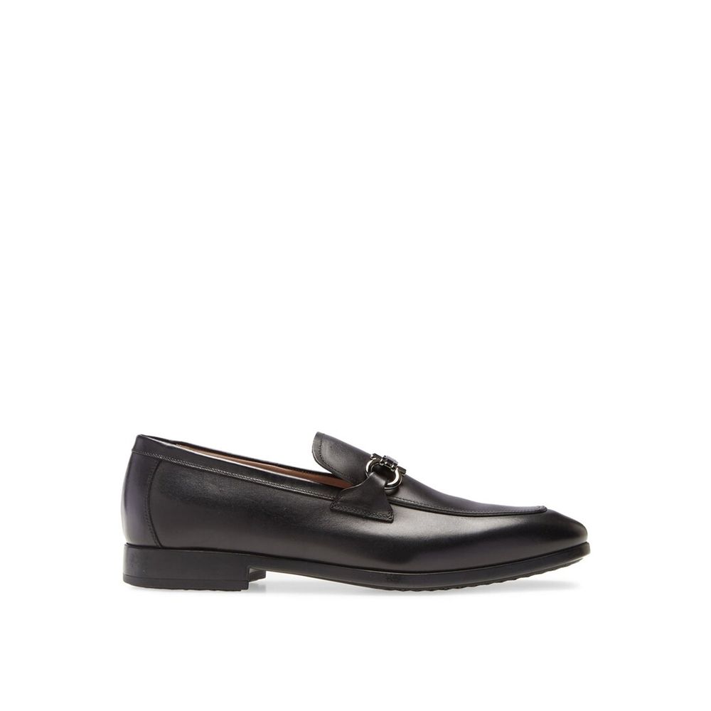 Black Calfskin Slip-On Loafers