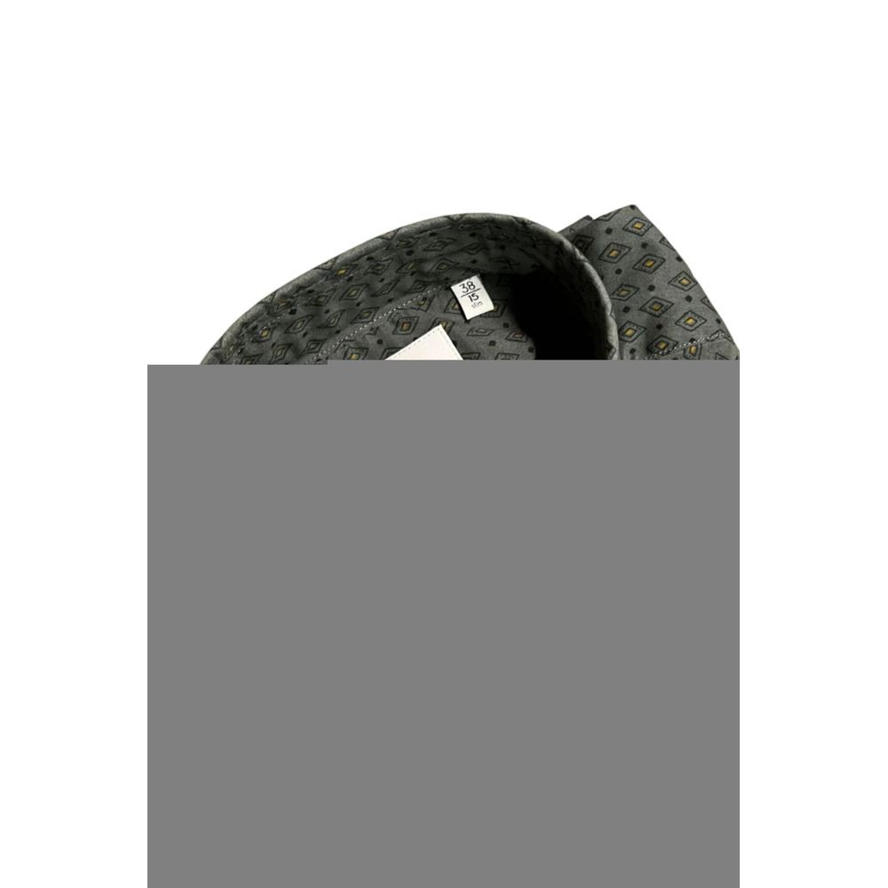 Green Cotton Men Shirt