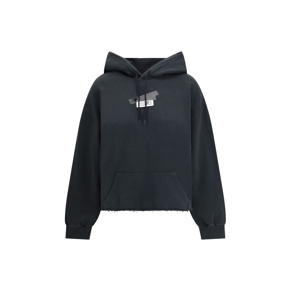 Black Cotton Sweatshirt