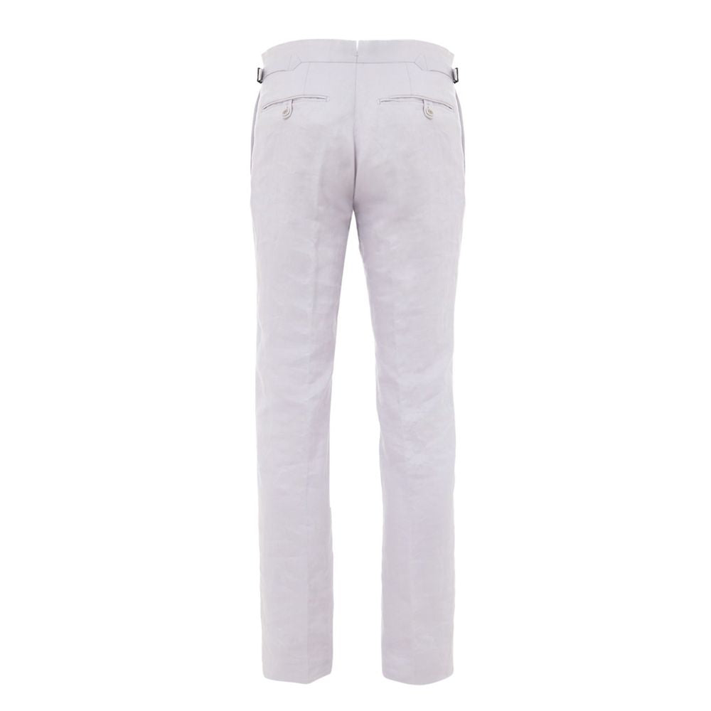 Purple Linen Dress Pants