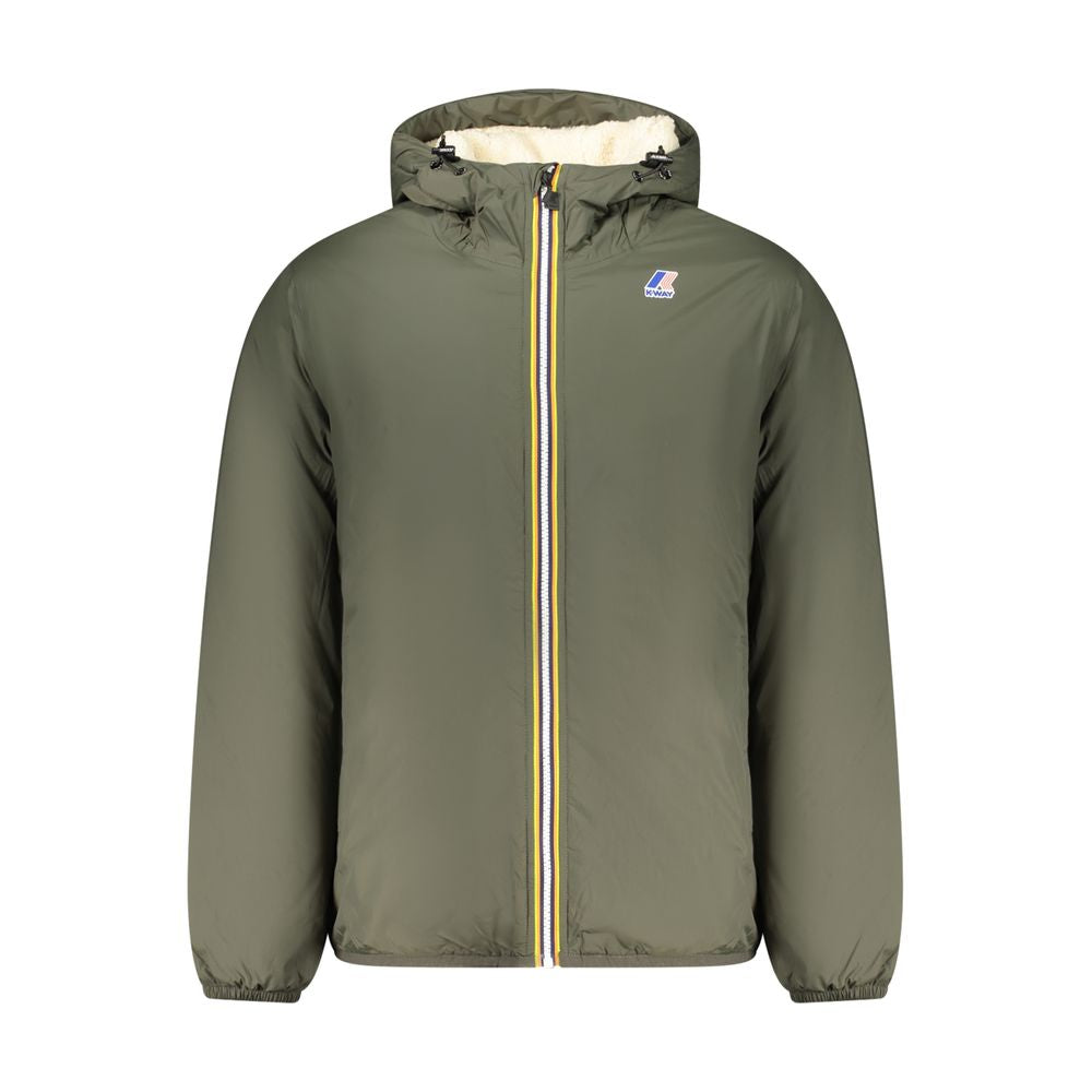 Green Polyamide Men Jacket