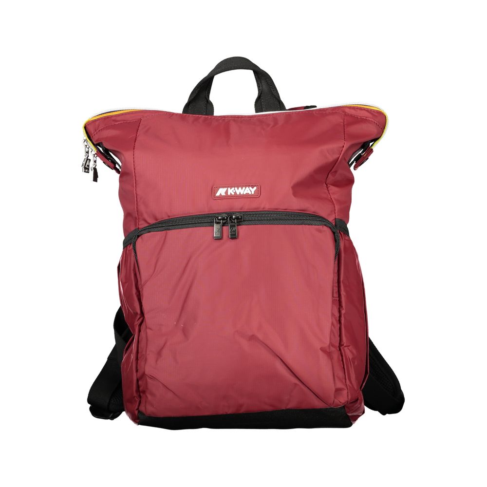 Red Polyamide Unisex Backpack