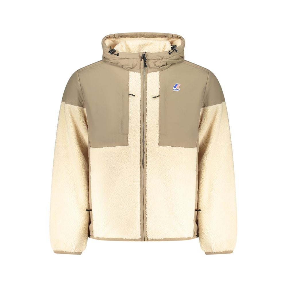 Beige Polyamide Men Jacket