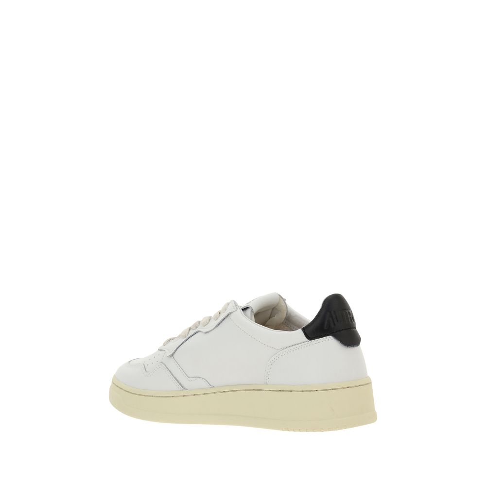 White Calf Leather Bos Taurus Sneakers